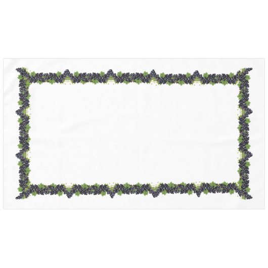 Bijkantoren van rode wijndruiven op wit tafelkleed (Voorkant (Horizontaal))