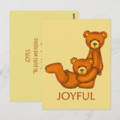 Bijkomende Beren ~ Joyful Scripting Briefkaart (Voorkant / Achterkant)