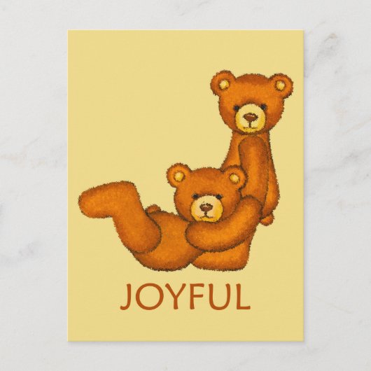 Bijkomende Beren ~ Joyful Scripting Briefkaart (Voorkant)