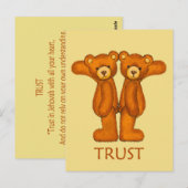 Bijkomende Beren ~ Trust Scripts ~ Flashcard Briefkaart (Voorkant / Achterkant)