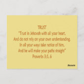 Bijkomende Beren ~ Trust Scripts ~ Flashcard Briefkaart (Achterkant)