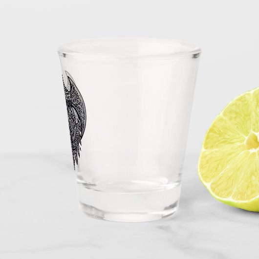  bijl en schild shot glas (Rechts)