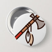 bijl ronde button 7,6 cm (Voorkant /achterkant)