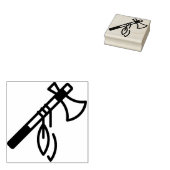 bijl rubberstempel (Gestempeld)