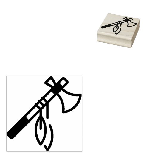 bijl rubberstempel (Gestempeld)