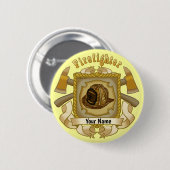 Bijl Shield FireFighter pin Ronde Button 5,7 Cm (Voorkant /achterkant)