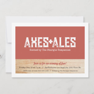 Bijl Uitnodiging voor werpfeest