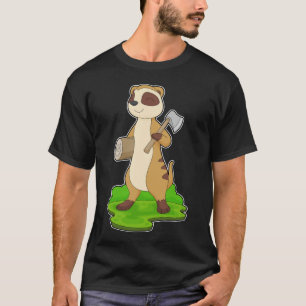 Bijl voor Meerkat Houthakker T-shirt