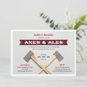 Bijl Werp Feest Kaart (Staand voorkant)