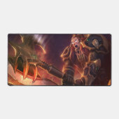 Bijl Wielder Gaming Desk Mat | hoofdontwerp van he (Voorkant)