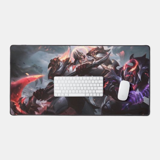 Bijl Wielder Gaming Desk Mat | hoofdontwerp van he (Keyboard & Muis)