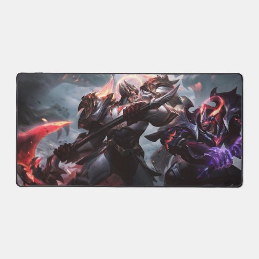 Bijl Wielder Gaming Desk Mat | hoofdontwerp van he (Voorkant)