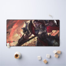 Bijl Wielder Gaming Desk Mat | hoofdontwerp van he