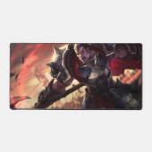 Bijl Wielder Gaming Desk Mat | hoofdontwerp van he (Voorkant)