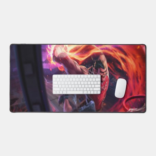 Bijl Wielder Gaming Desk Mat | hoofdontwerp van he (Keyboard & Muis)