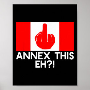 Bijlage deze Eh! Grappige Pro Canada vlag voor ant Poster