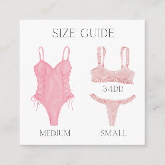Bijlage formaatkaart voor lingerie feest uitnodigi