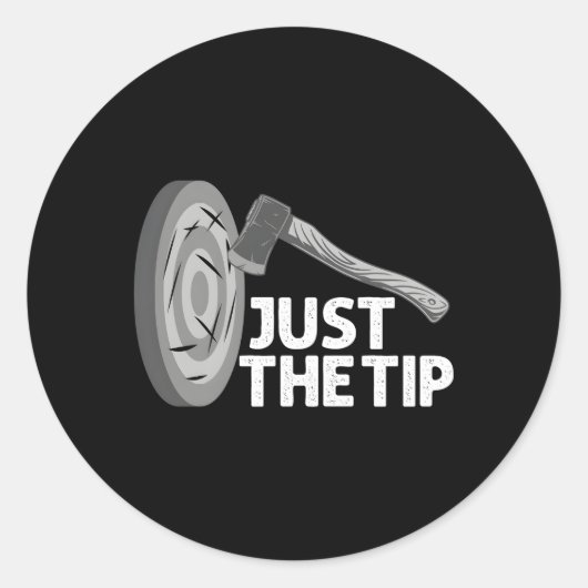 Bijlgooien voor bijlgooiers ronde sticker (Voorkant)