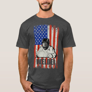 Bijllen van Amerikaanse vlaggetlasslassers1 T-shirt