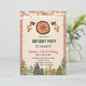 Bijlwerpen Feest Uitnodiging (Staand voorkant)