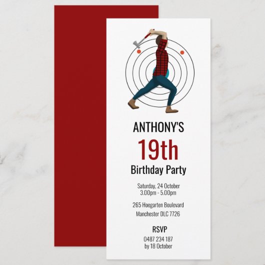 Bijlwerpen Kaart (Voorkant / Achterkant)