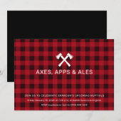 Bijlwerpen Verjaardagsfeest Uitnodiging (Voorkant / Achterkant)