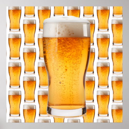 Bijna 99 flessen bier op de muur poster (Voorkant)