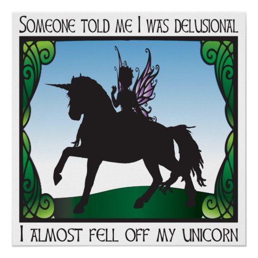 Bijna afkappen van mijn Unicorn Perfect Poster (Voorkant)