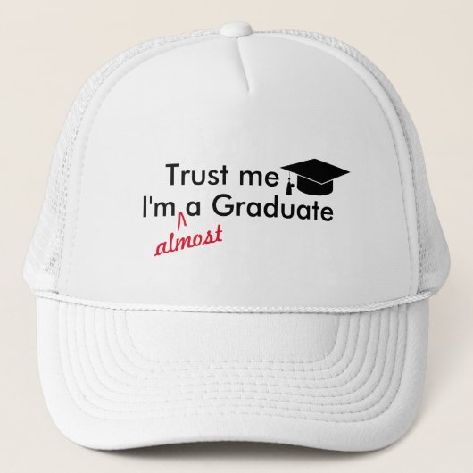 Bijna Afstuderen Pet – Punny Graduation Cap (Voorkant)