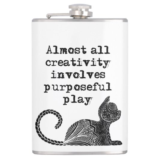 Bijna alle creativiteit impliceert doelgericht spe heupfles (Voorkant)