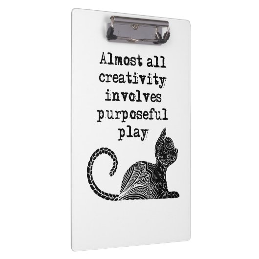 Bijna alle creativiteit impliceert doelgericht spe klembord (Rechts)