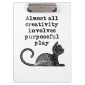Bijna alle creativiteit impliceert doelgericht spe klembord (Voorkant)