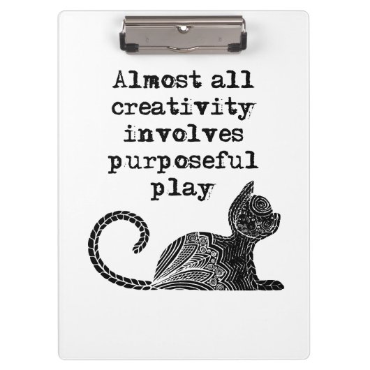 Bijna alle creativiteit impliceert doelgericht spe klembord (Voorkant)