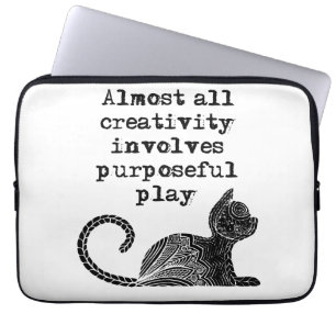 Bijna alle creativiteit impliceert doelgericht spe laptop sleeve