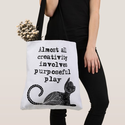 Bijna alle creativiteit impliceert doelgericht spe tote bag (Dichtbij)