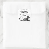 Bijna alle creativiteit impliceert doelgericht spe vierkante sticker (Tas)