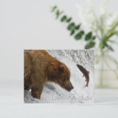 Bijna, Brooks Falls Alaska  Briefkaart (Staand voorkant)