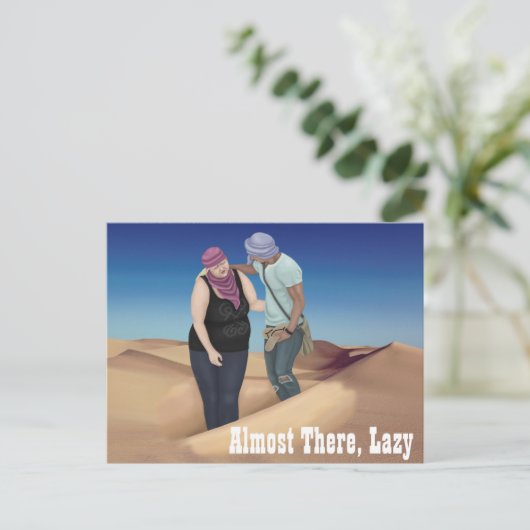 Bijna daar, Lazy Briefkaart (Staand voorkant)