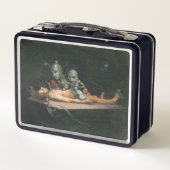 Bijna de dood ervaring zien van boze demonische ge (Achterkant)