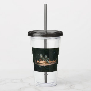Bijna de dood ervaring zien van boze demonische ge acryl drinkbeker