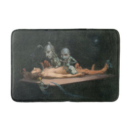 Bijna de dood ervaring zien van boze demonische ge badmat