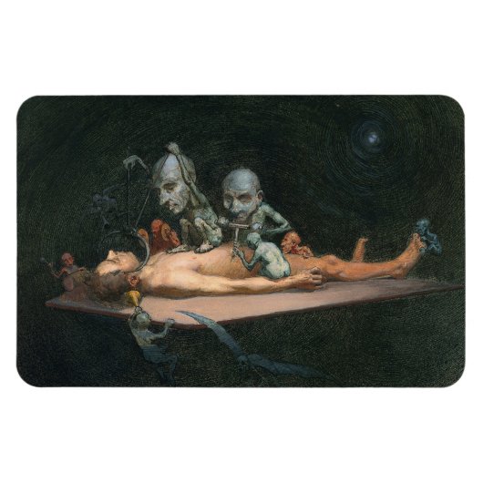 Bijna de dood ervaring zien van boze demonische ge magneet (Horizontaal)