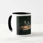 Bijna de dood ervaring zien van boze demonische ge mok (Voorkant links)