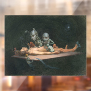 Bijna de dood ervaring zien van boze demonische ge raamsticker