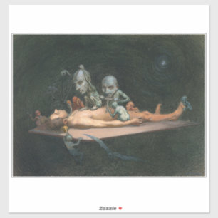 Bijna de dood ervaring zien van boze demonische ge sticker