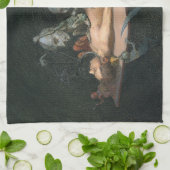 Bijna de dood ervaring zien van boze demonische ge theedoek (Gevouwen)