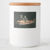 Bijna de dood ervaring zien van boze demonische ge voedselcontainer etiket (Voorkant)