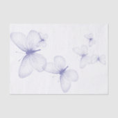 Bijna doorschijnende Paarse vlinders Tissuepapier (Voorkant)