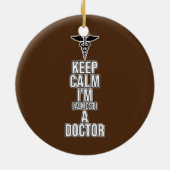 Bijna een doctoraatsdoctoraatsdocent Medische Stud Keramisch Ornament (Achterkant)