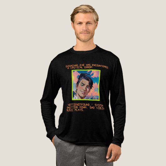 Bijna Gigachad Tri-Blend Shirt (Voorkant)
